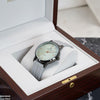 Round Black Bezel Magnetic Rubber Strap Women's Watch
