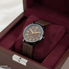 Round Black Bezel Magnetic Rubber Strap Women's Watch