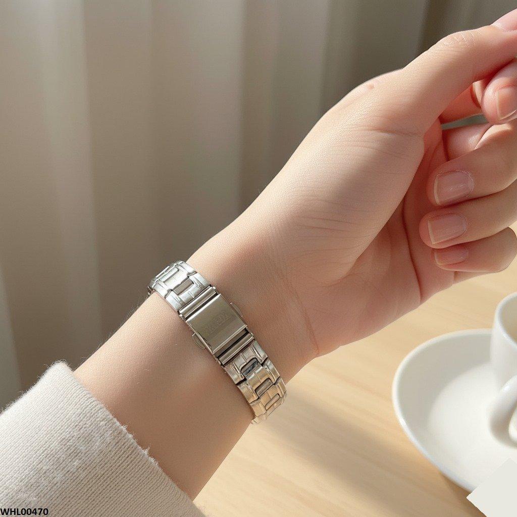 Rectangle Stone Dial Women's Watch