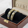 Rectangle Stone Bangle Set