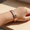 Round Blue Stone Bracelet Women's Watch