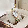 Round Green Stone Bracelet Women's Watch