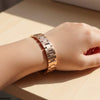 Round Stone Bracelet Women's Watch