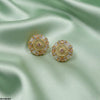 Round Tear Stone Tops Pair