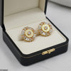 Round Tear Stone Tops Pair