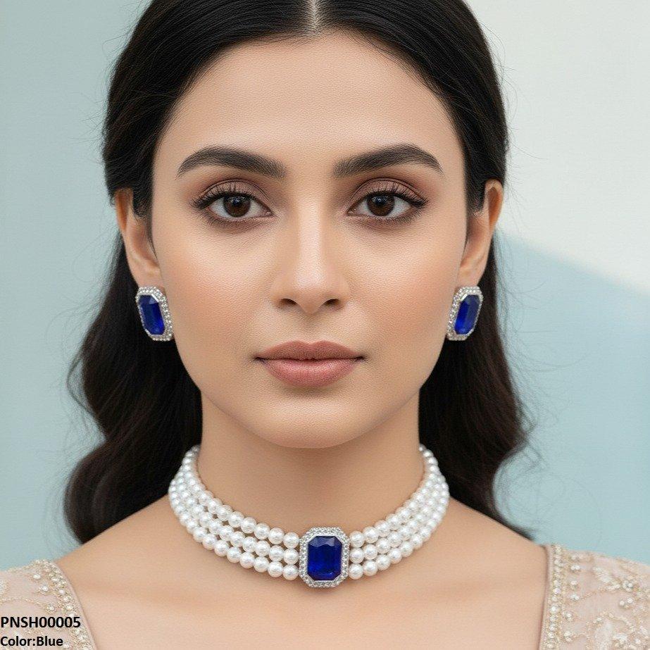 Rectangle Necklace Set