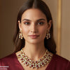 Oval Tear Necklace Set