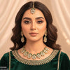 Flower Tear Stone Necklace Set