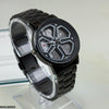 Round Car Wheel White Rim Men's Watch