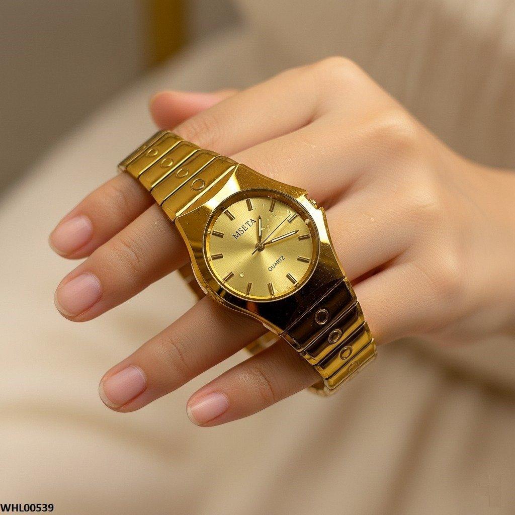 Round Gold Women's Watch
