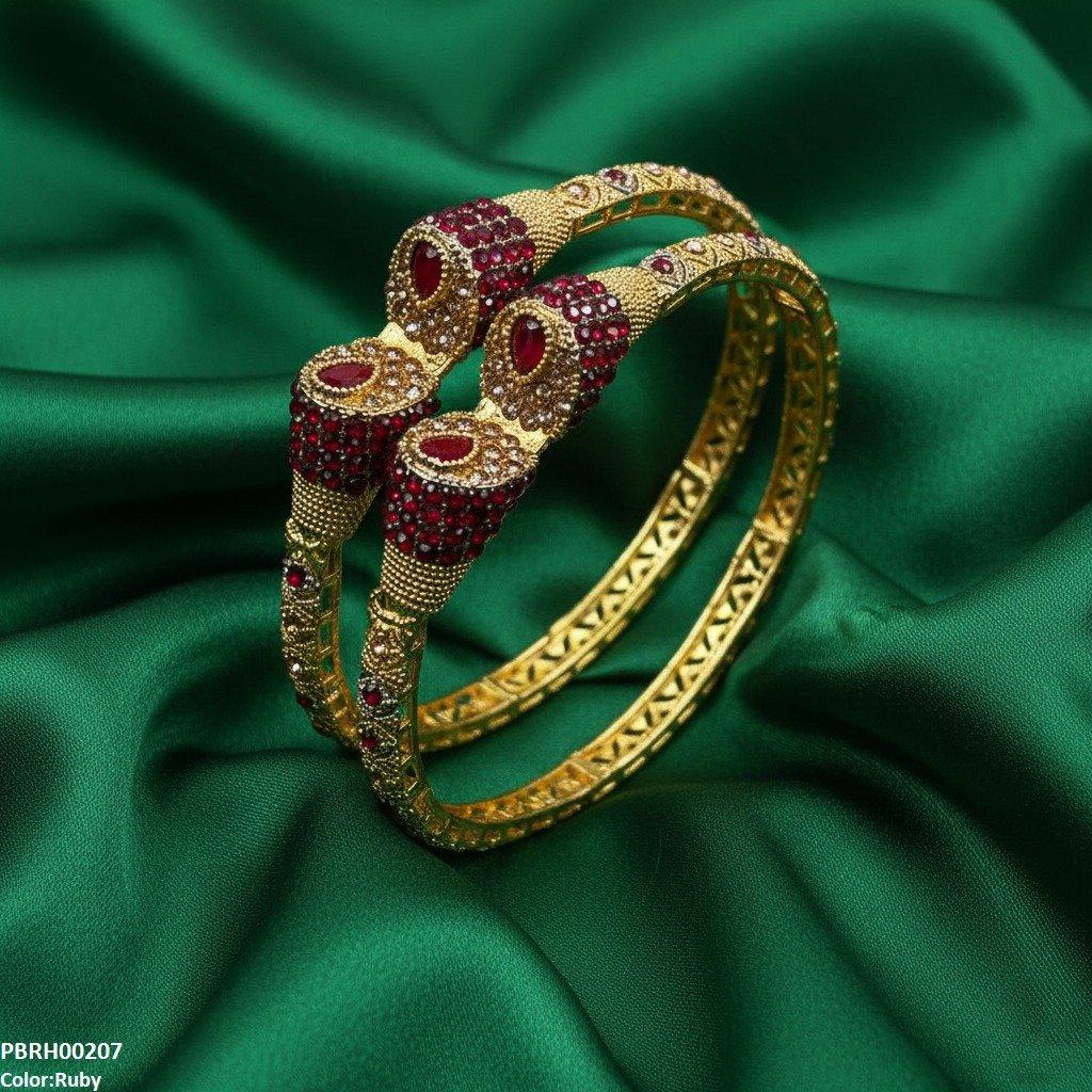 Tear Stone Bangle Set