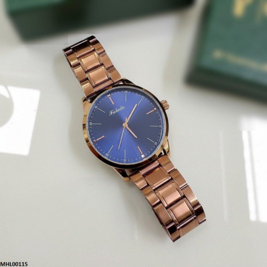 Round Blue Dial Men's Watch
