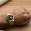 Round Black Dial Men's Watch
