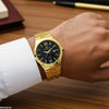 Round Stone Texture Dial Men's Watch
