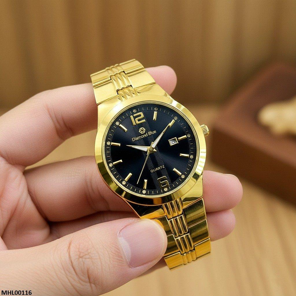 Round Stone Texture Dial Men's Watch