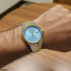 Round Honeycomb Dial Men's Watch