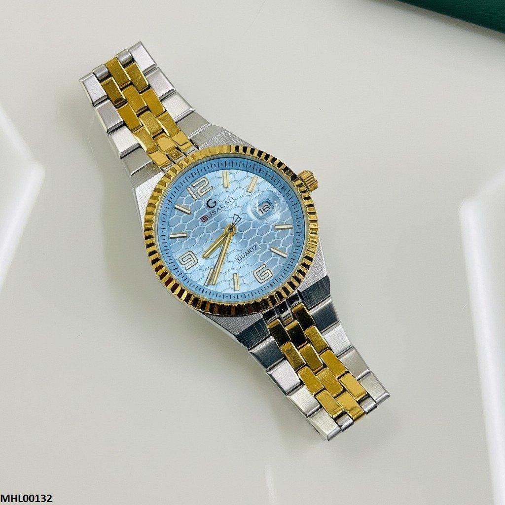 Round Honeycomb Dial Men's Watch