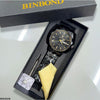 Round Black Fashionable Men's Watch
