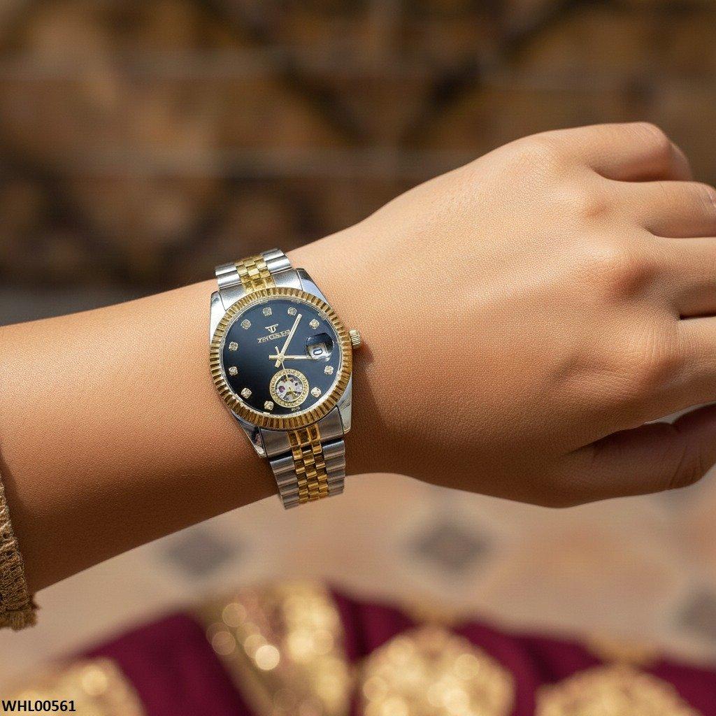 Fashionable Round Dial Women's Watch