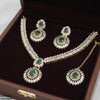 Marquise Flower Drop Necklace Set