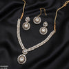 Marquise Flower Drop Necklace Set