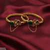 Oval Leaf Bangle Set