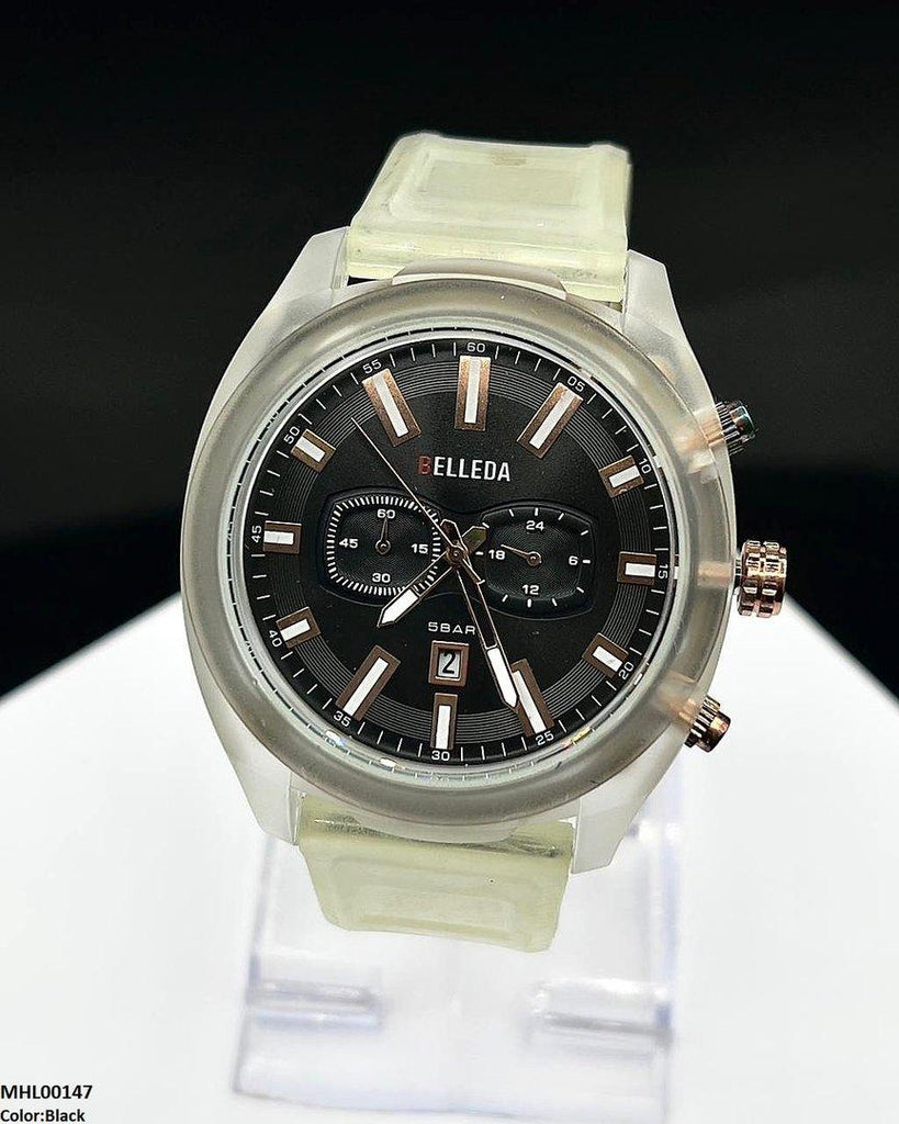 Round Double Digital Dial Sports Men's Watch