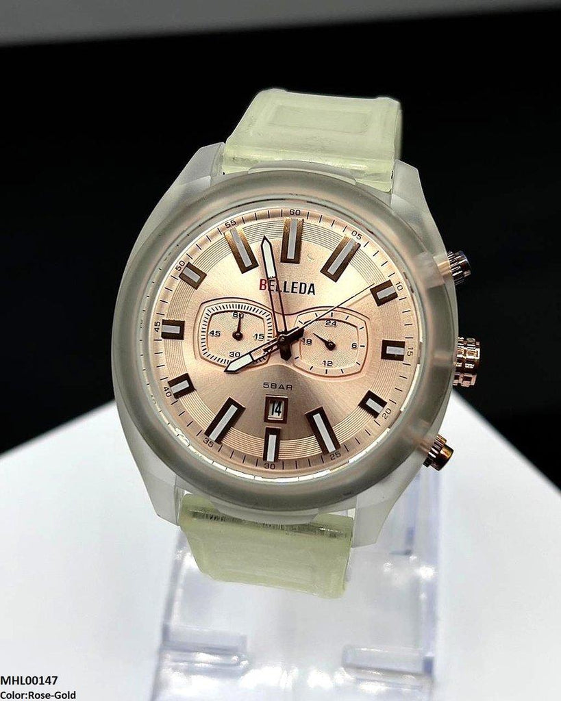 Round Double Digital Dial Sports Men's Watch