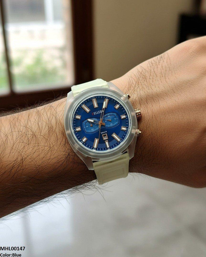 Round Double Digital Dial Sports Men's Watch