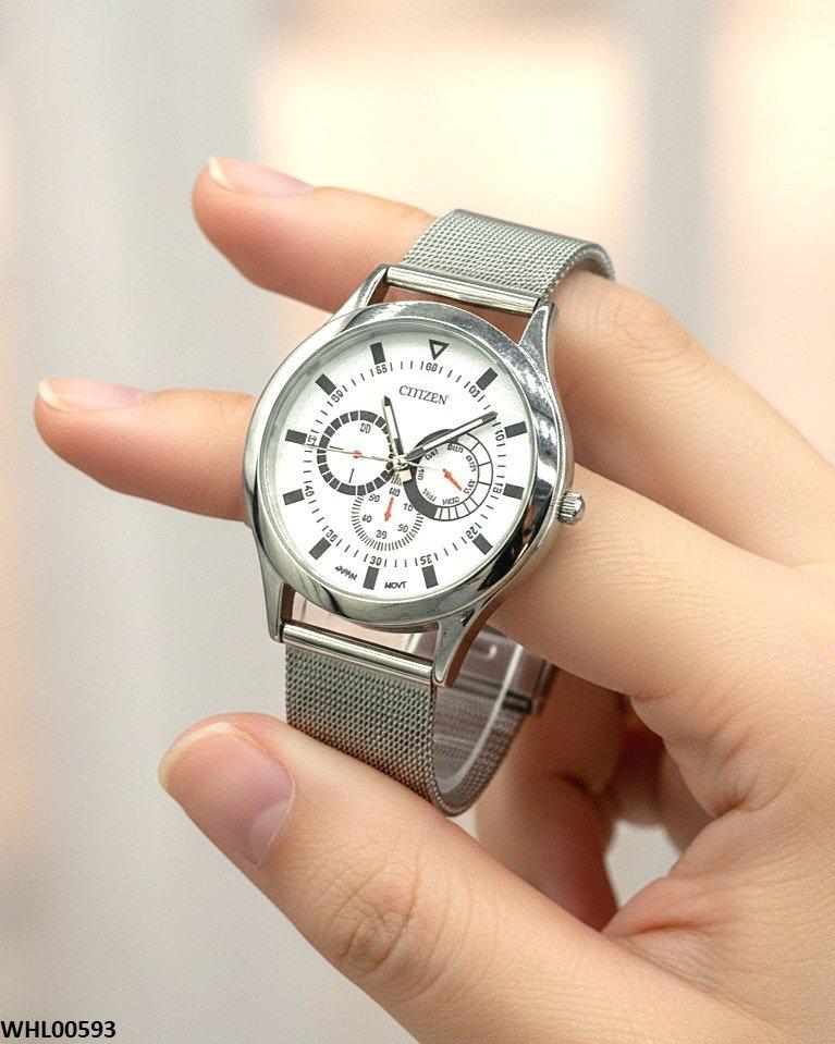 Round Lining Dial Women's Watch