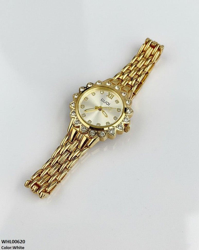 Flower Round Dial Women's Watch