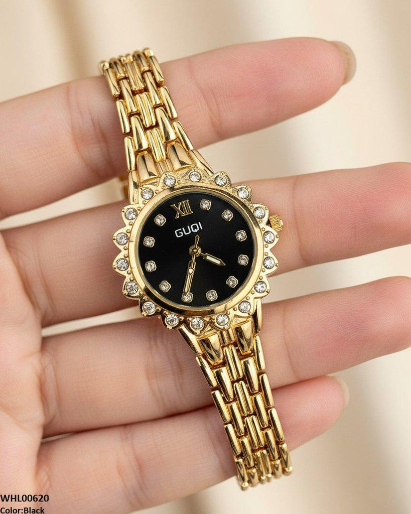 Flower Round Dial Women's Watch