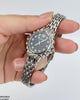 Round Stone Dial Women's Watch