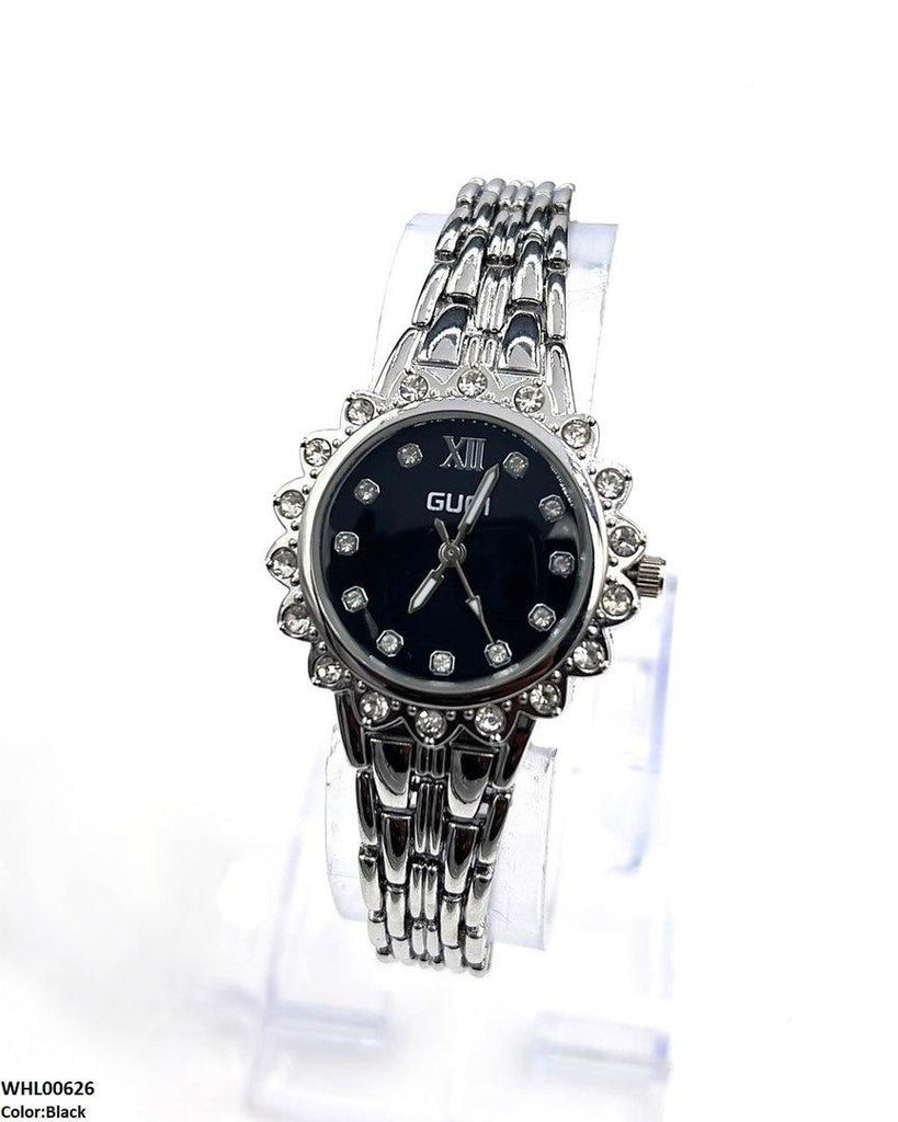 Round Stone Dial Women's Watch
