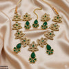 Flower Tear Drop Necklace Set