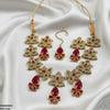 Flower Tear Drop Necklace Set