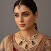 Flower Tear Drop Necklace Set