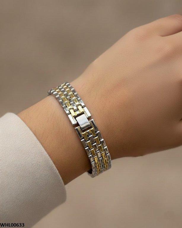 Round Rhinestone Dial Women's Watch