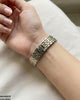 Round Rhinestone Dial Women's Watch
