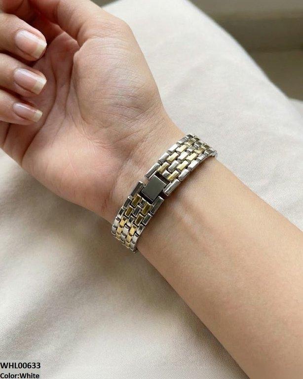 Round Rhinestone Dial Women's Watch