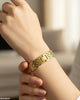 Round Stone Dial Women's Watch