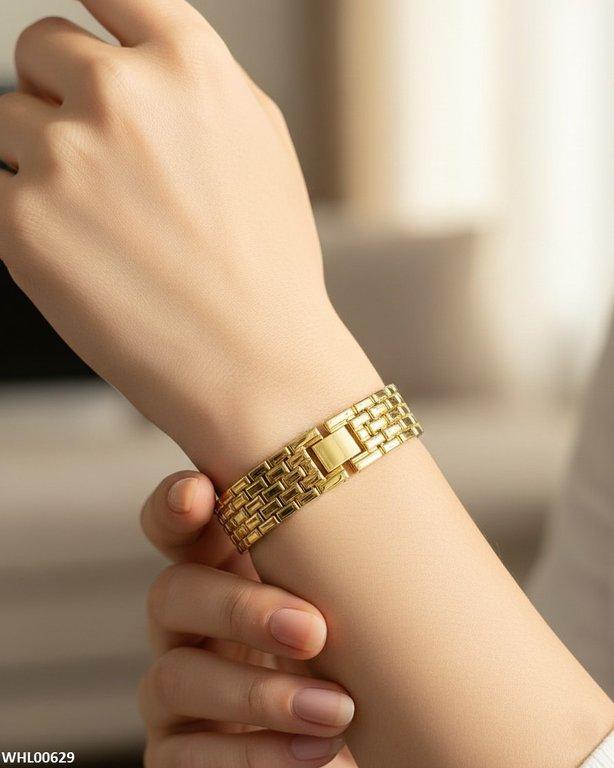 Round Stone Dial Women's Watch