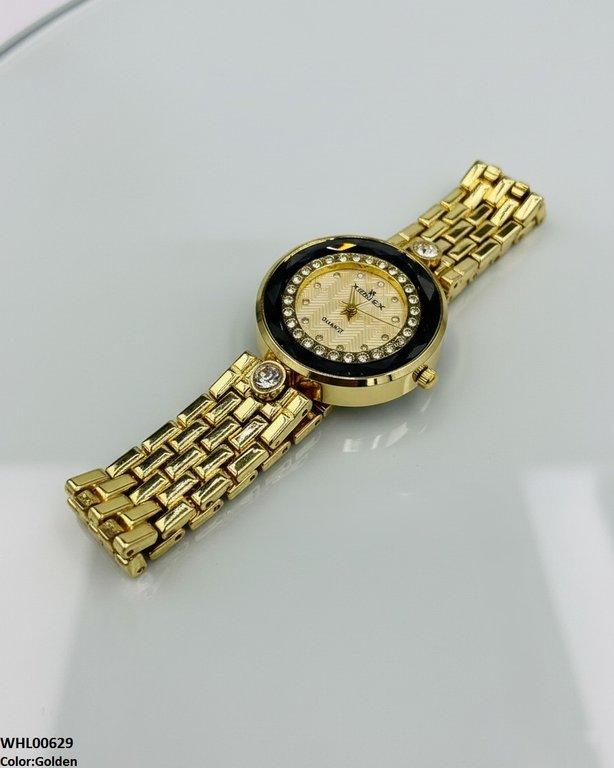 Round Stone Dial Women's Watch