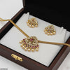 Tear Round Pearl Drop Necklace Set
