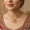 Round Pearl Drop Necklace Set