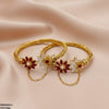 Flower Bangles Set Adjustable