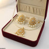 Flower Pearl Drop Pendant Set