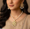 Flower Pearl Drop Pendant Set