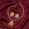 Flower Pearl Drop Pendant Set
