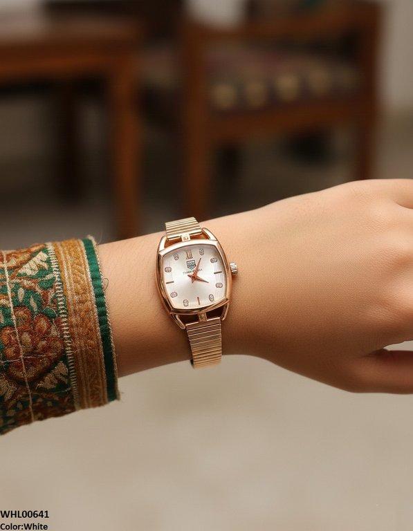 Square Dial Shafal Chain Women's Watch